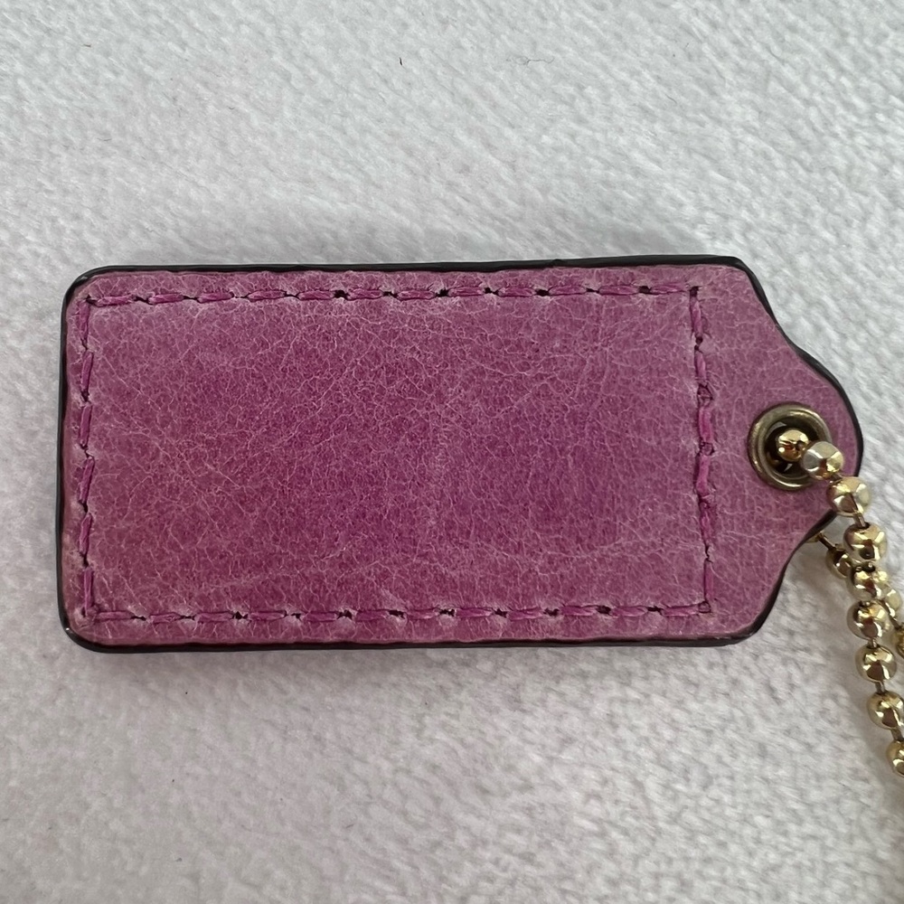 Coach Pink Bag Tag - Picture 4 of 6